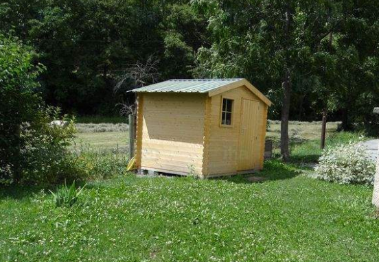 abri de douche exterieure